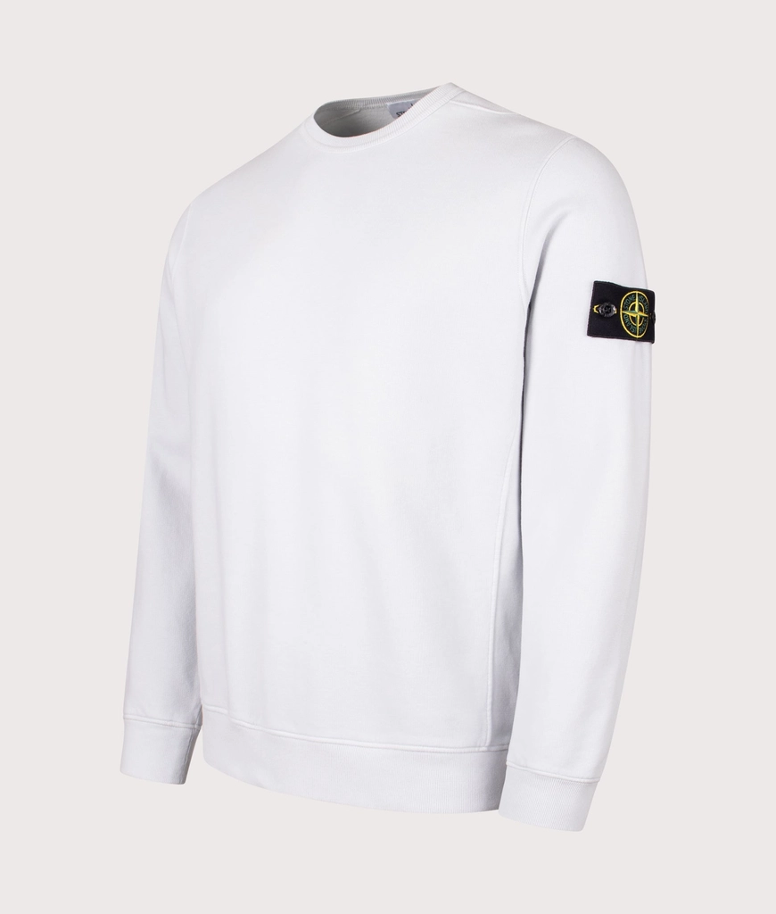 Stone Island Mens Brushed Organic Cotton Sweatshirt